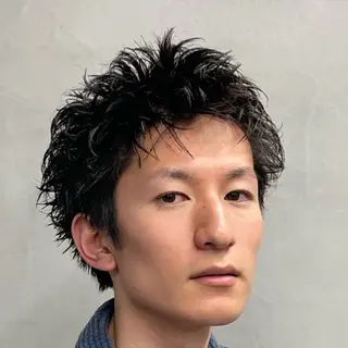 ショート パーマ ヘアアレンジ メンズ fifth 石川 凪のヘアスタイル