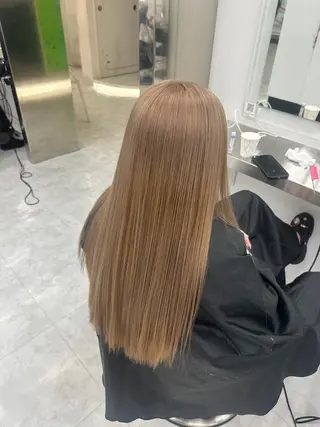 ロング カラー 透明感ベージュ🎀 Anju/渋谷🎀のヘアスタイル