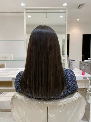 セミロング パーマ 大澤 健介のヘアスタイル