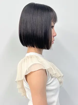 ショート ボブ/ゆるふわ ボブパーマ/とういのヘアスタイル