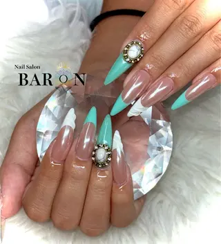 ロング BARON SAKIのネイルデザイン
