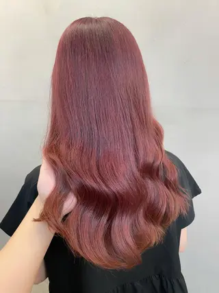 ロング カラー ブリーチなし Wカラー🩷星野翔太のヘアスタイル