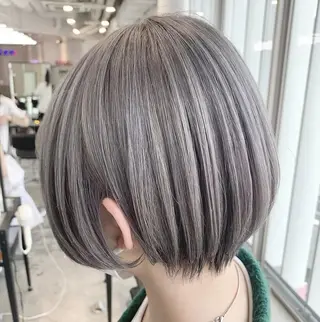 ショート まろみ暖色×ボブ ×chia🕯のヘアスタイル