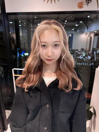 カラー ハイトーン/パーマ 大名 sakiのヘアスタイル