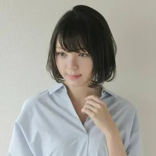 ミディアム カラー パーマ ヘアアレンジ メンズ キッズ 白髪世代特化 🌿飯塚京橋のヘアスタイル