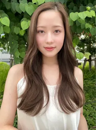 カラー ⟡.·*sayaka 🦋透明感カラーのヘアスタイル
