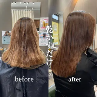 セミロング 髪質改善ストレート/ 廣瀬のヘアスタイル