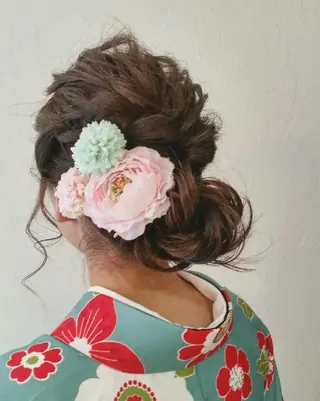 セミロング カラー ヘアアレンジ 前田 裕介のヘアスタイル