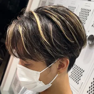 ミディアム カラー ヘアアレンジ メンズ fifth 石川 凪のヘアスタイル