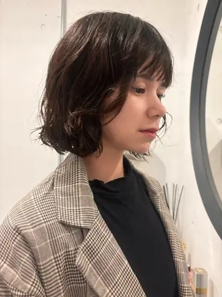 ショート パーマ ⭐︎似合わせカラー /レイヤー✩momoのヘアスタイル