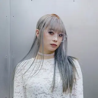 ロング カラー エクステ・レイヤ ーカット松下宗翔のヘアスタイル