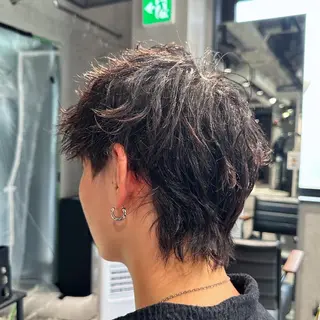 ショート パーマ ヘアアレンジ メンズ メンズヘア静岡 ✂︎Ryuheiのヘアスタイル