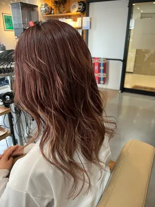 セミロング 阪神西宮★JUNO 川﨑温子のヘアスタイル