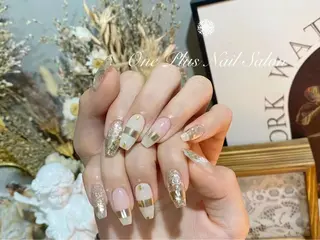 ロング カラー ネイル One Plus Nail Salonのネイルデザイン