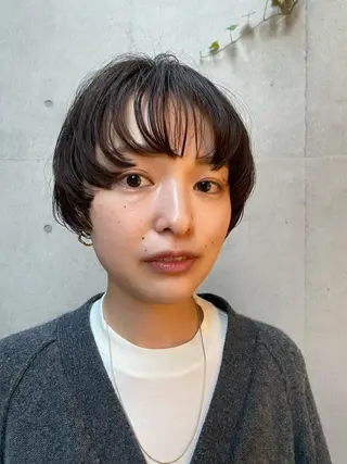 ショート 大人可愛い♡コテ巻き パーマ🌼杉田 萌恵のヘアスタイル