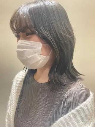 ミディアム 骨格診断/似合わせ カットあさみななこのヘアスタイル