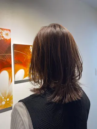 ミディアム 𝓜𝓮𝓛𝓲𝓟 冨樫果楠のヘアスタイル