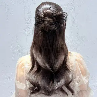 ロング ヘアアレンジ 縮毛矯正/Wカラー /アレンジ🌙あまにのヘアスタイル