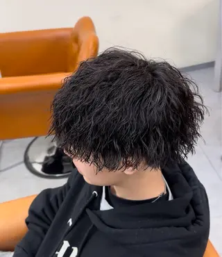 ショート パーマ 梅田/メンズパーマ /短髪/田中崇奨のヘアスタイル