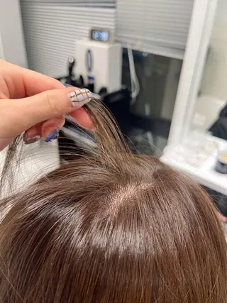 カラー sena⌇ベージュ⌇ ブリーチなしWカラーのヘアスタイル