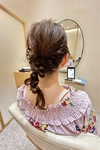 ヘアアレンジ Yamamoto 半個室美容室zinaのヘアスタイル