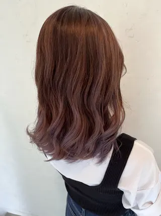 ミディアム カラー 伊藤 さやかのヘアスタイル
