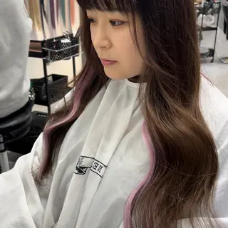ロング カラー ショート/ウルフ カットモデル募集のヘアスタイル