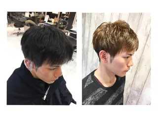 ショート カラー メンズ boutique misakiのヘアスタイル