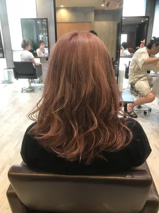 セミロング カラー パーマ ヘアアレンジ メンズ キッズ ネイル マツエク・マツパ EnBlesS西宮 マンツーマン神道有基のヘアスタイル