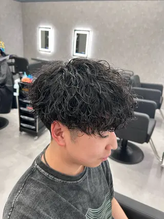 ショート カラー パーマ メンズ メンズ特化 👑YUTAのヘアスタイル