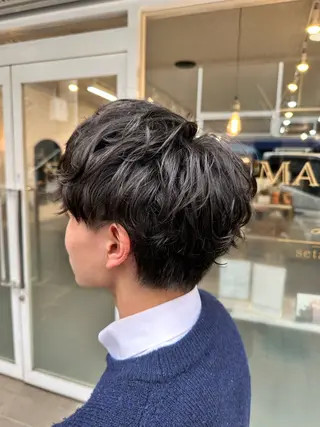 パーマ メンズ 菊地　智 【LAZO】千歳船橋のヘアスタイル