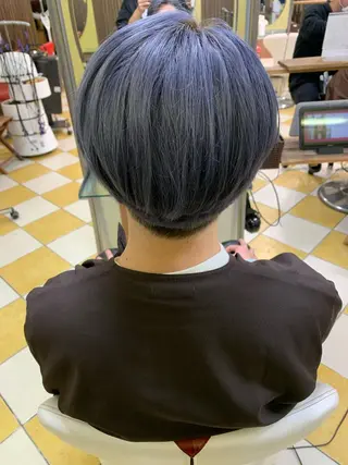 ショート ササ　ユウキ/パーマ 縮毛矯正/髪質改善のヘアスタイル