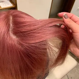 ミディアム カラー 【完全個室】髪質改善 暖色カラー/山崎唯奈のヘアスタイル