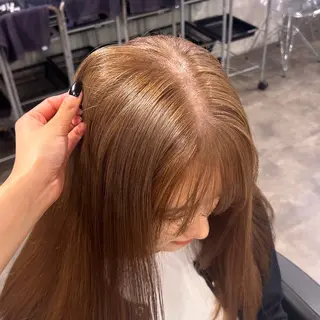 ロング カラー 横浜美容室/透明感 カラー/レイヤーのヘアスタイル