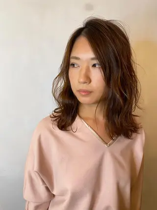 ミディアム 藤田 遼のヘアスタイル