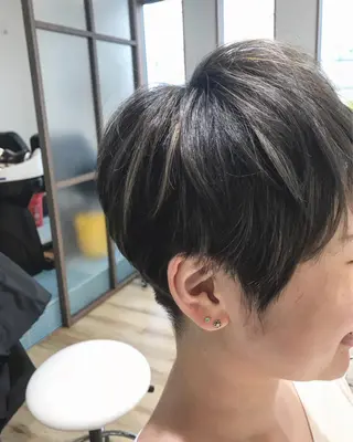 ショート カラー 稲荷 友美のヘアスタイル