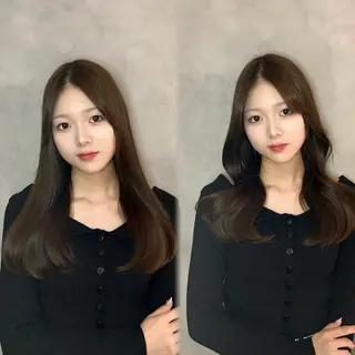 ロング 谷 亜澄のヘアスタイル