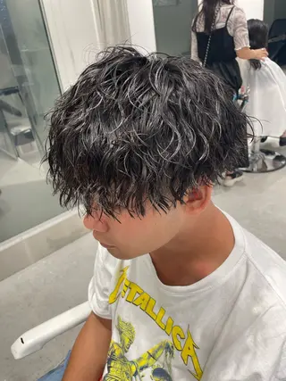 パーマ メンズ 無料ショートモデル 募集中❗️秋山ひらいのヘアスタイル