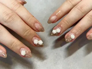 ネイル 🫧ちゅるん/韓国 Ayano𓈒🎀のネイルデザイン