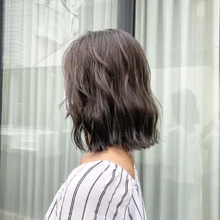 ミディアム カラー パーマ ヘアアレンジ Zina渋谷エリア マネージャShionのヘアスタイル