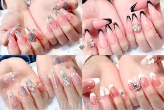 ネイル bijou nails　蓮のネイルデザイン