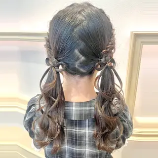 ロング ヘアアレンジ ヘアメ🎀推しカラー 🥣横浜/しほ🧸のヘアスタイル