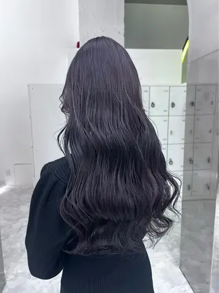 ロング カラー 岩元 心優のヘアスタイル