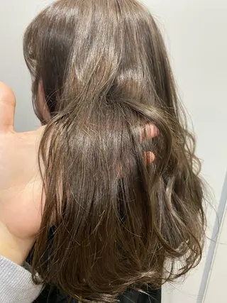 ミディアム カラー 艶カラー/似合わせ 💖Emmy💖のヘアスタイル