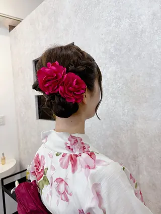 ヘアアレンジ 上尾韓国レイヤー/ 艶カラー/しの🫧のヘアスタイル