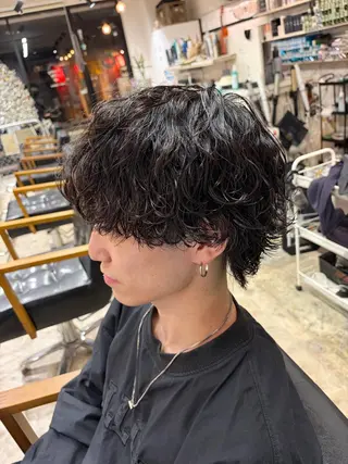 パーマ メンズ 🌴パーマオタク🌴 長谷川　諒佑🌈のヘアスタイル