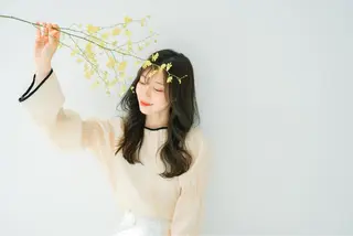 セミロング カラー 髪質改善✨️透明感カ ラー✧*。山下さいみのヘアスタイル