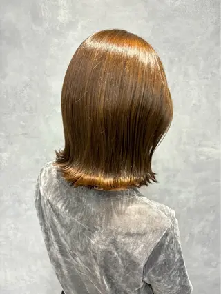 ミディアム カラー Cocosia 山口のヘアスタイル