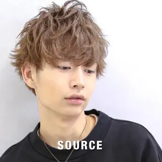 メンズ カラー SOURCE天王寺/ ヘアケア/艶カラー✨のヘアスタイル