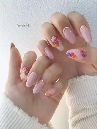 セミロング Lune nailのネイルデザイン